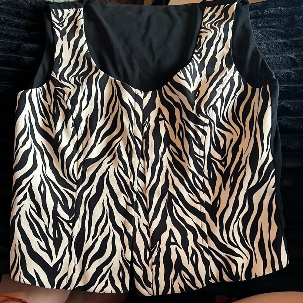 Zebra Print Women's Top